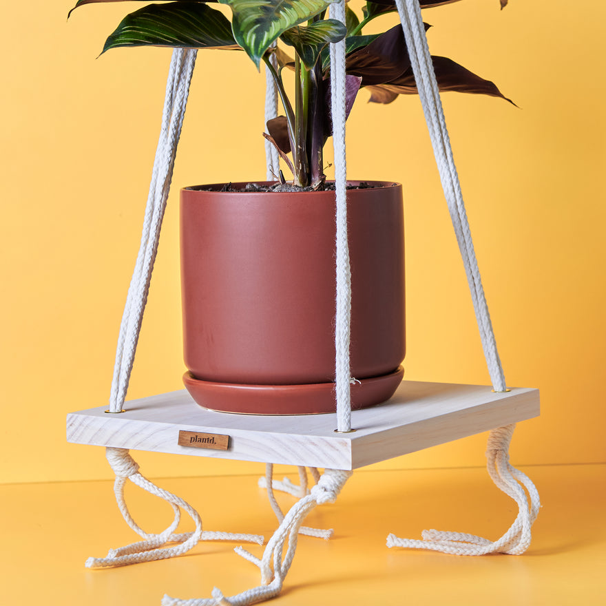 Macrame shelf